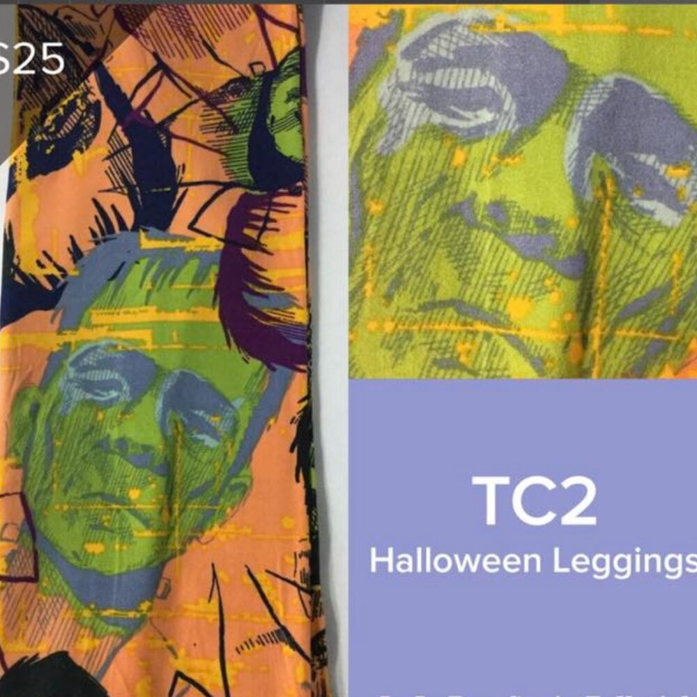 LuLaRoe Halloween leggings TC2 (sz 18+) $18 New